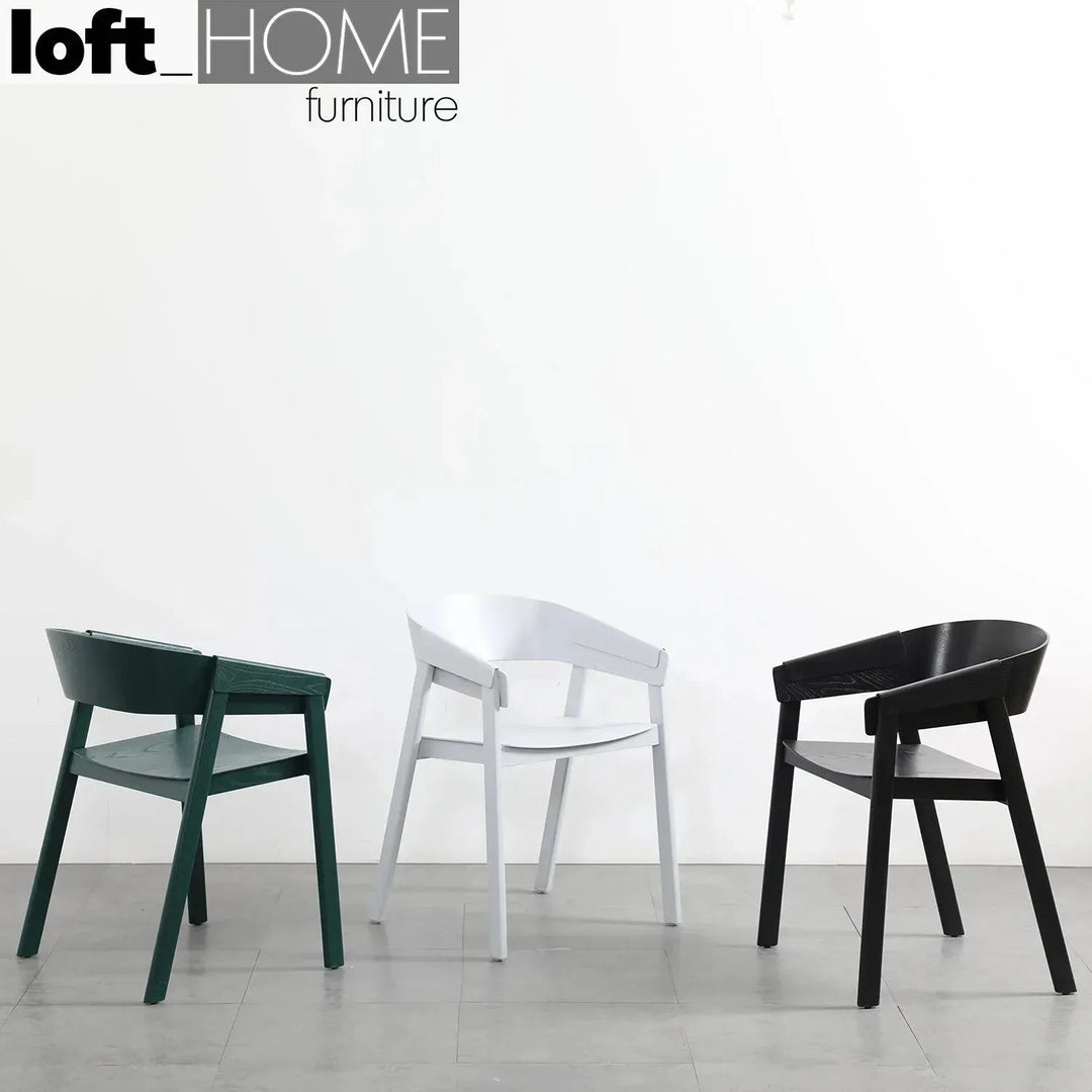 Scandinavian Wood Dining Chair SIMONE