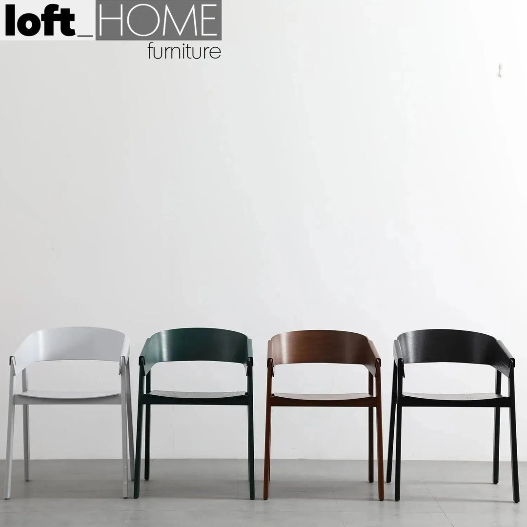 Scandinavian Wood Dining Chair SIMONE