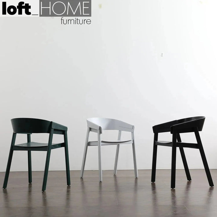 Scandinavian Wood Dining Chair SIMONE