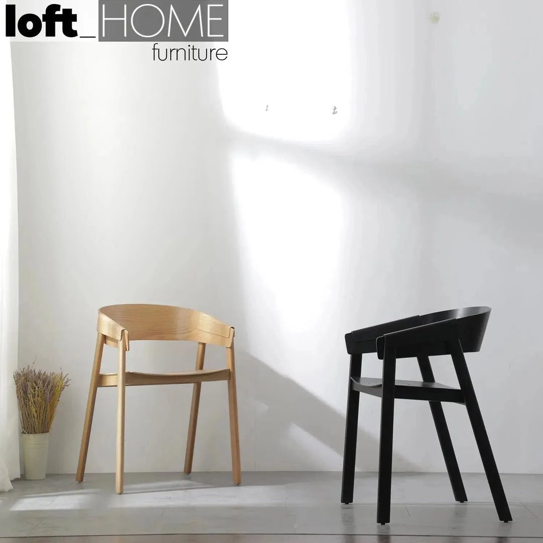 Scandinavian Wood Dining Chair SIMONE