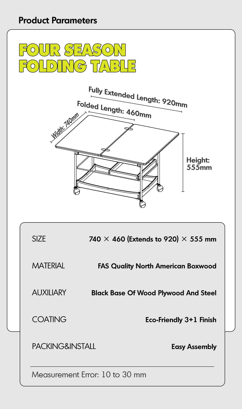 Bauhaus Boxwood Extendable Coffee Table VERSA More Details and Instruction_10