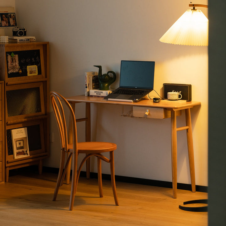 Scandinavian Cherry Wood Study Table KASHIMA