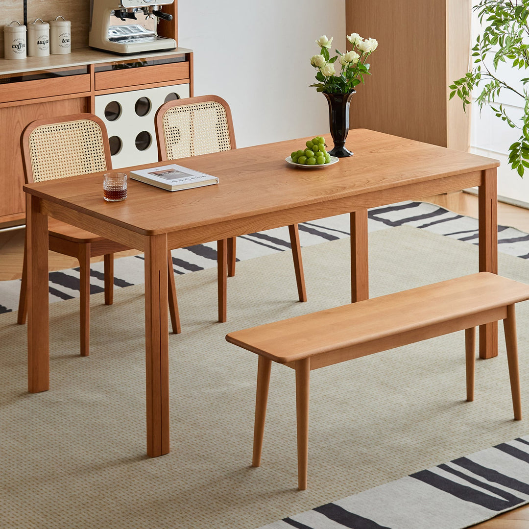 Scandinavian Cherry Wood Dining Table ECLIPSE