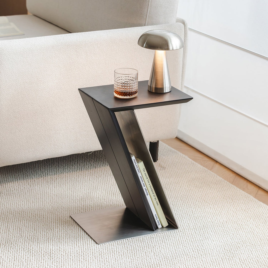 Minimalist Stainless Steel Side Table ZIG