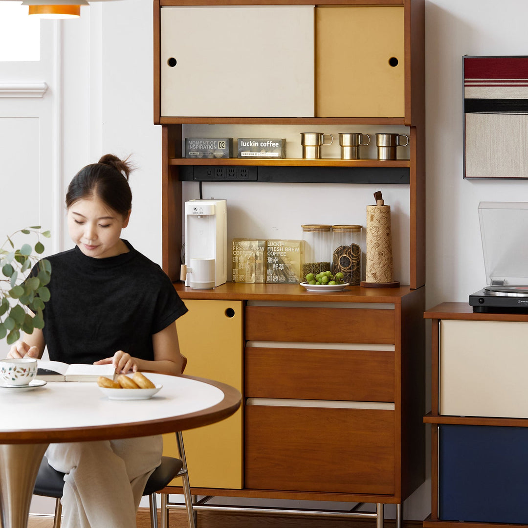 Vintage Boxwood Storage Side Cabinet EASEBAR