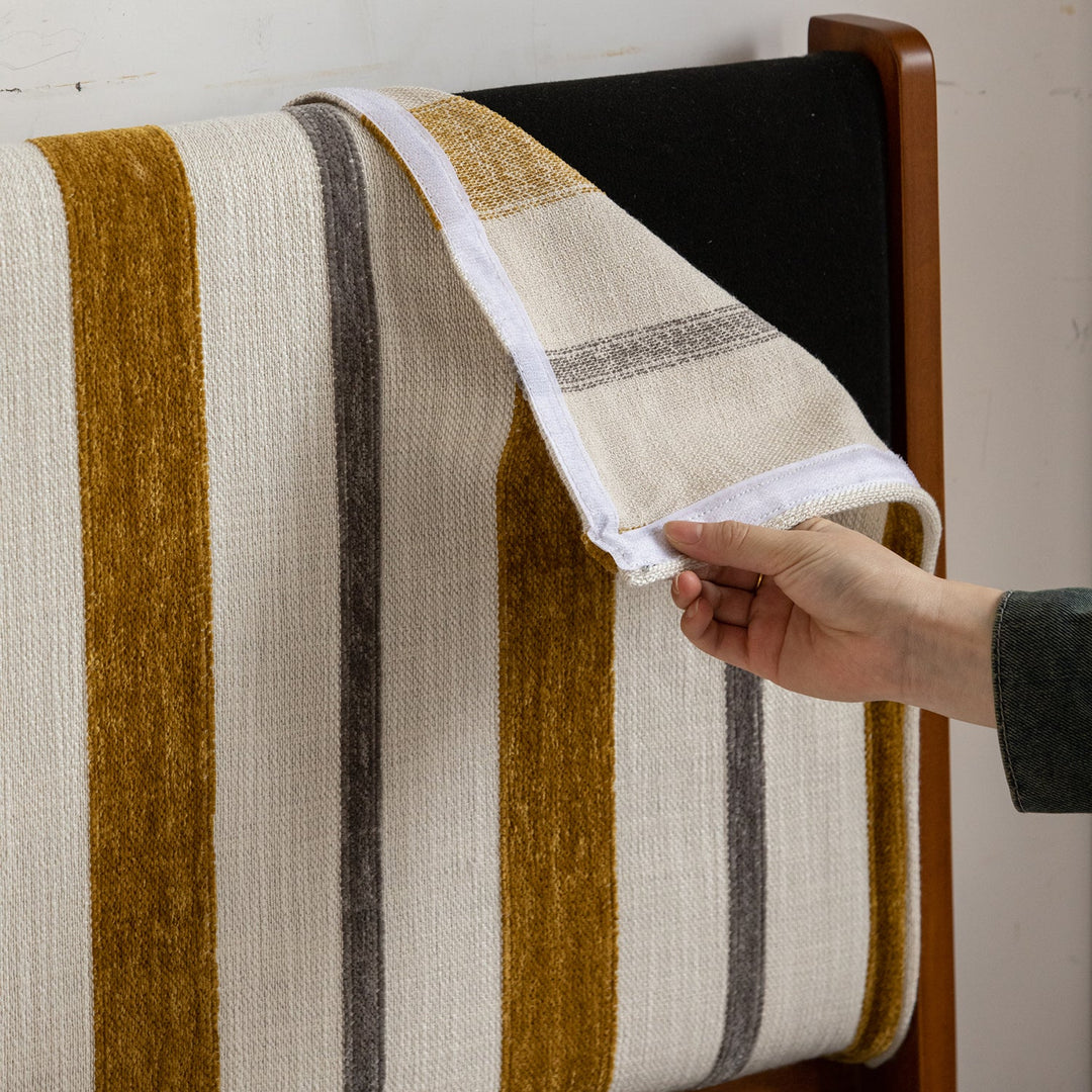 Vintage Mixed Weave Fabric Boxwood Bed Frame NICE