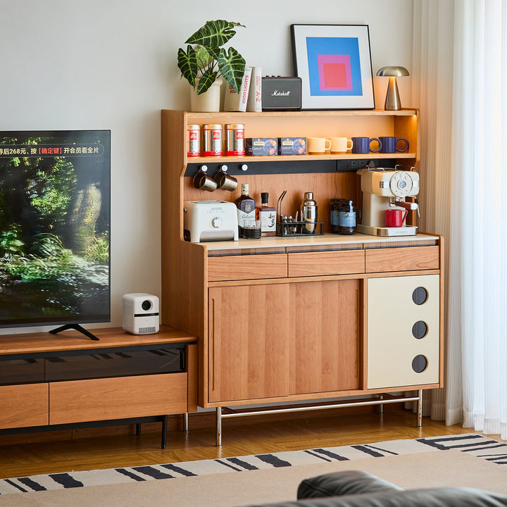 Scandinavian Sintered Stone Storage Side Cabinet TIME