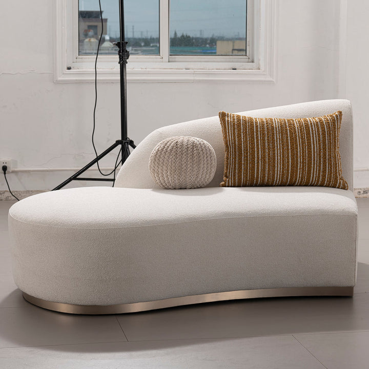 Modern Boucle Fabric Modular Chaise 2 Seater Sofa LOOMI