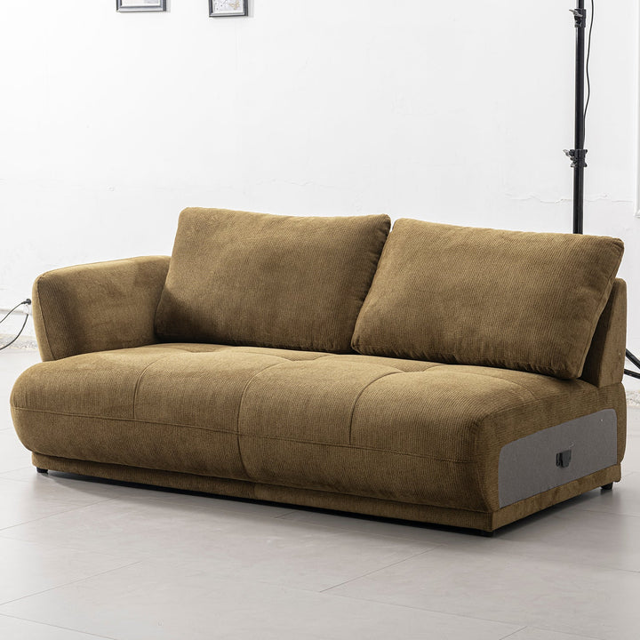 Cream cotton fabric modular l shape sectional sofa 3+l mossy situational feels.