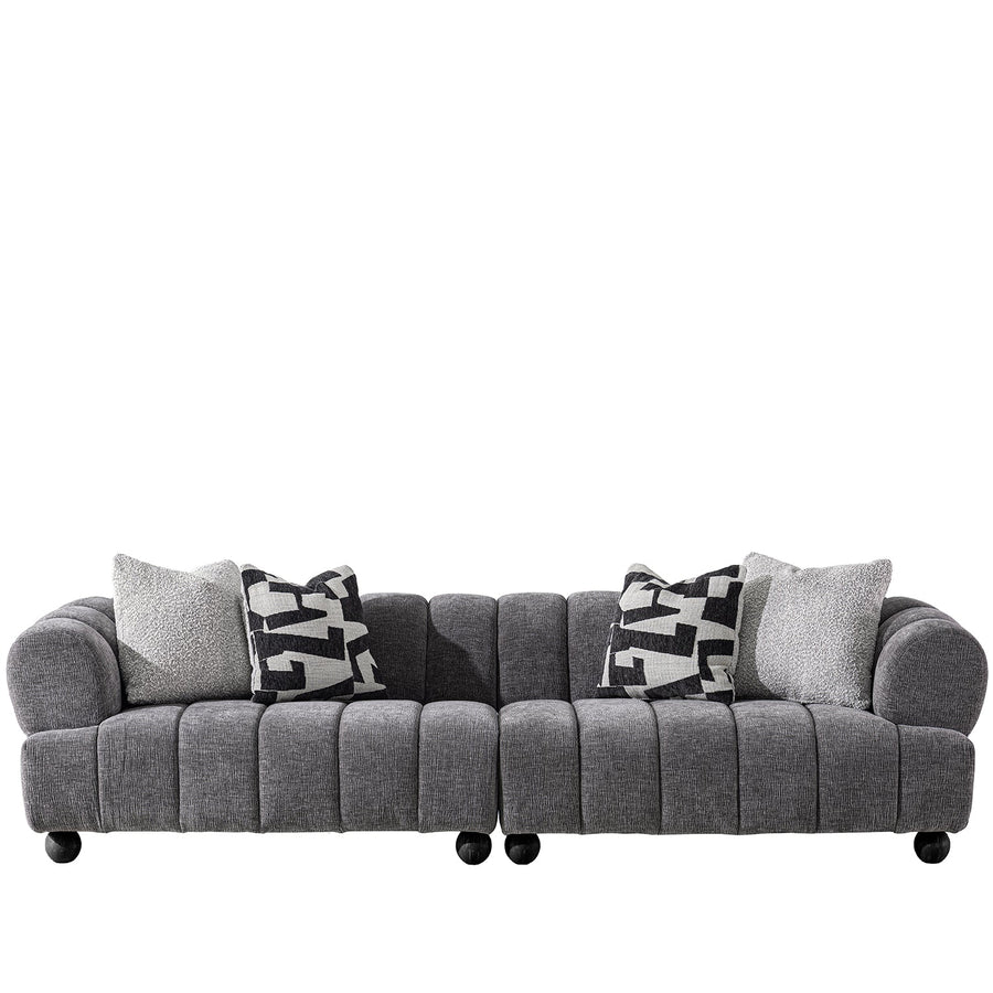 Modern Velvet Fabric Sectional 4 Seater Sofa RAVEN