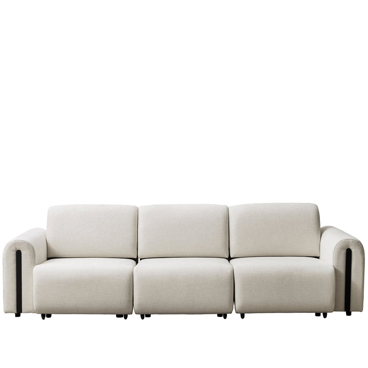 Modern Mixed Weave Fabric Electional Sectional 3 Seater Sofa Bed PLAINA