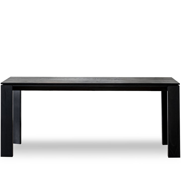 Minimalist Ash Wood Dining Table BLACK HORIZON
