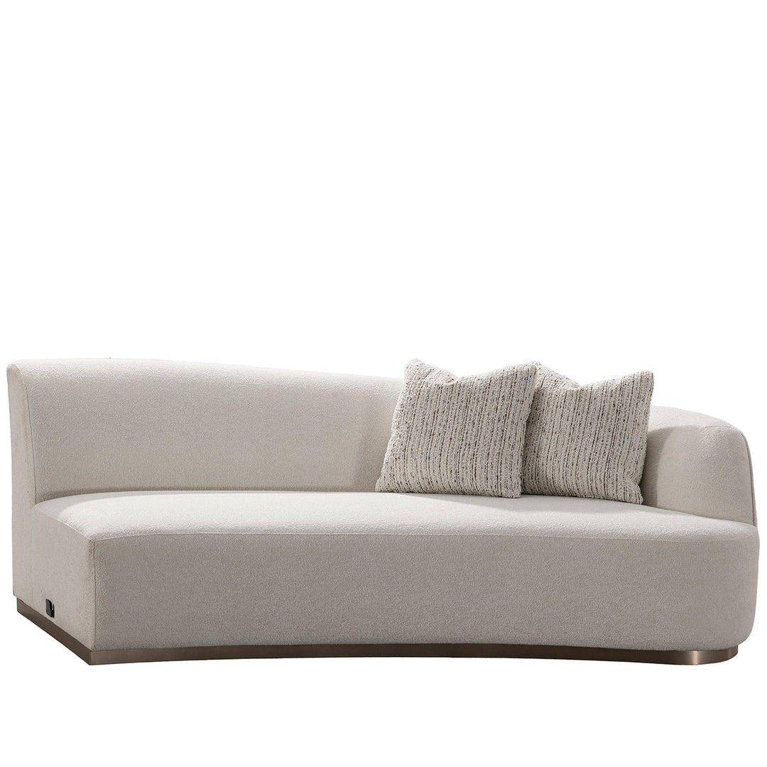 Modern Boucle Fabric Modular Corner 2 Seater Sofa LOOMI
