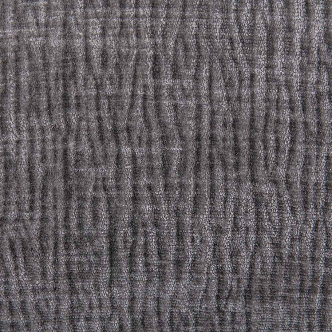 Modern velvet fabric 3 seater sofa raven in real life style.
