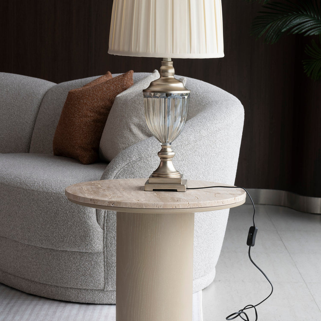 Modern Boucle Fabric Modular Corner 1 Seater Sofa CURVA