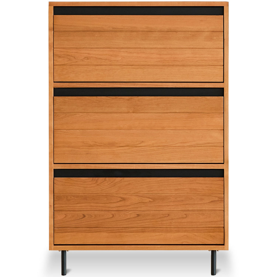 Scandinavian Cherry Wood Shoe Cabinet CORNER