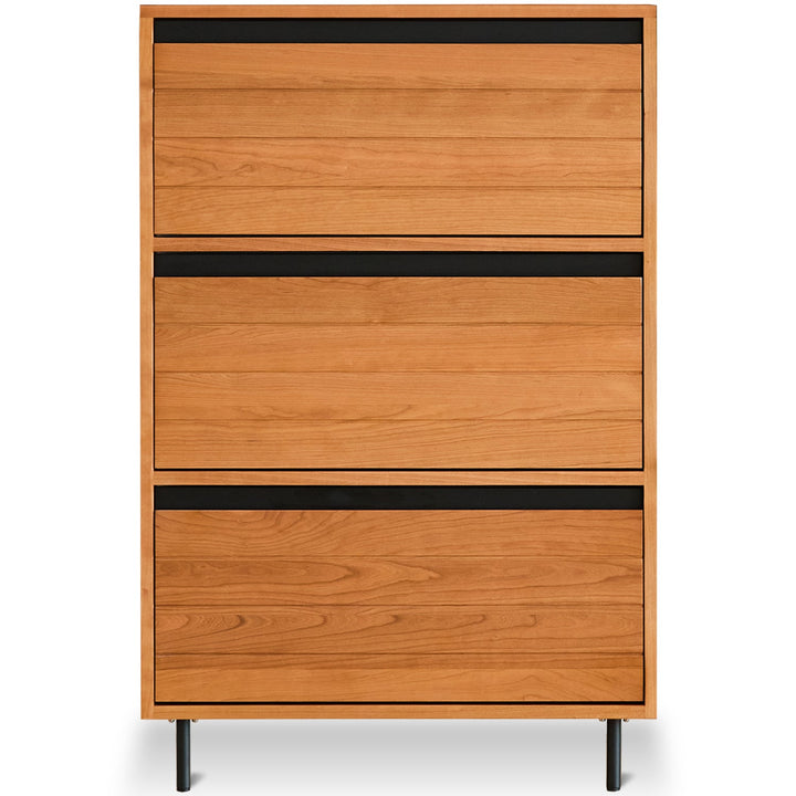 Scandinavian Cherry Wood Shoe Cabinet CORNER