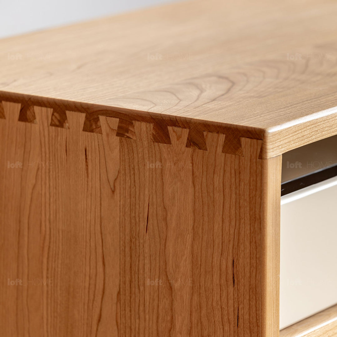 Scandinavian Cherry Wood Chest Of Drawers TIMELESS 9