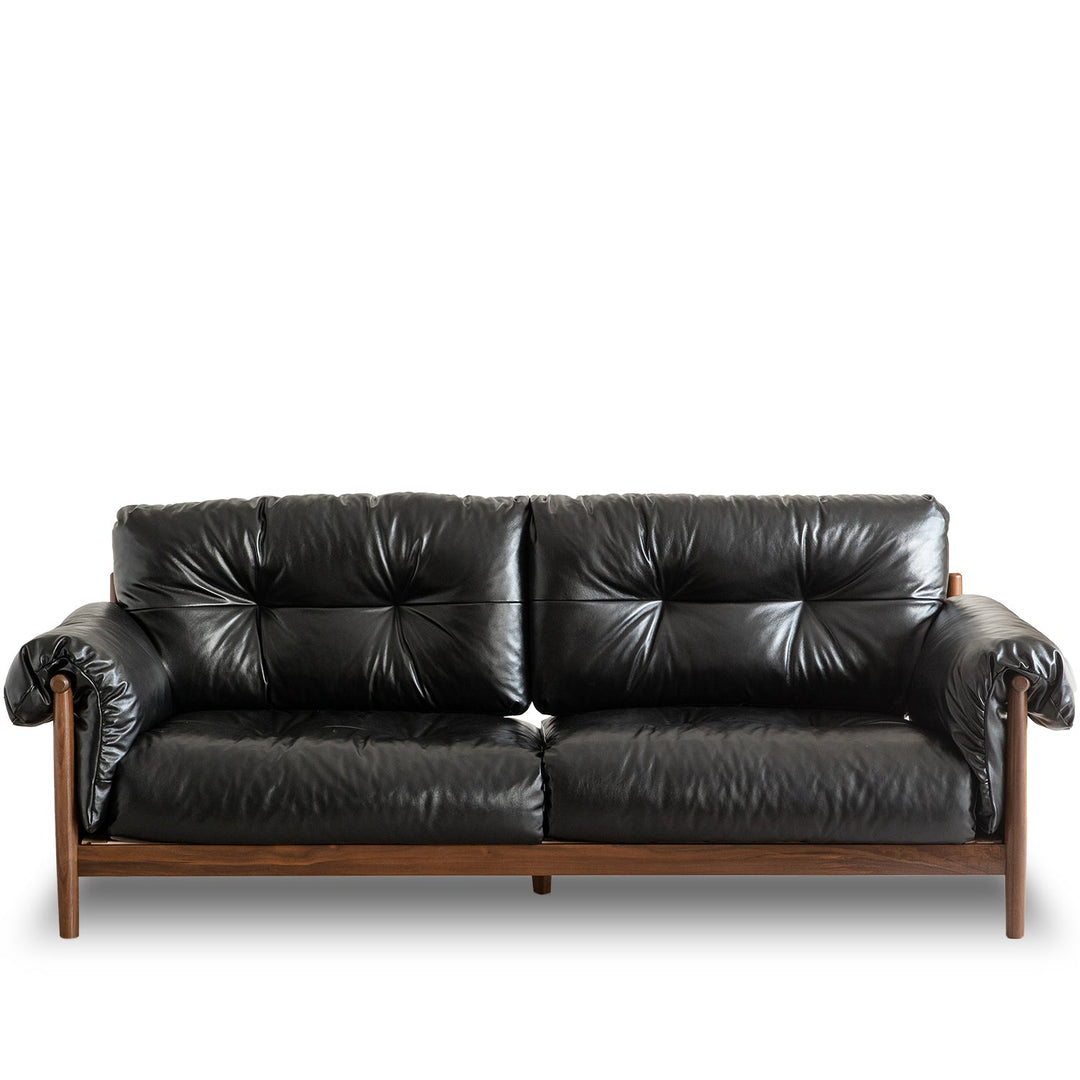 Scandinavian chenille velvet fabric walnut wood 3 seater sofa sofa open backed environmental situation.