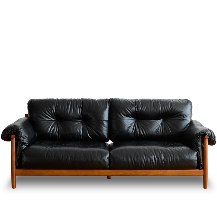 Bauhaus chenille velvet fabric boxwood 3 seater sofa open backed layered structure.