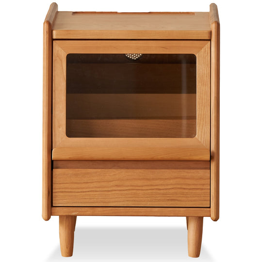 Scandinavian cherry wood side table shell conceptual design.