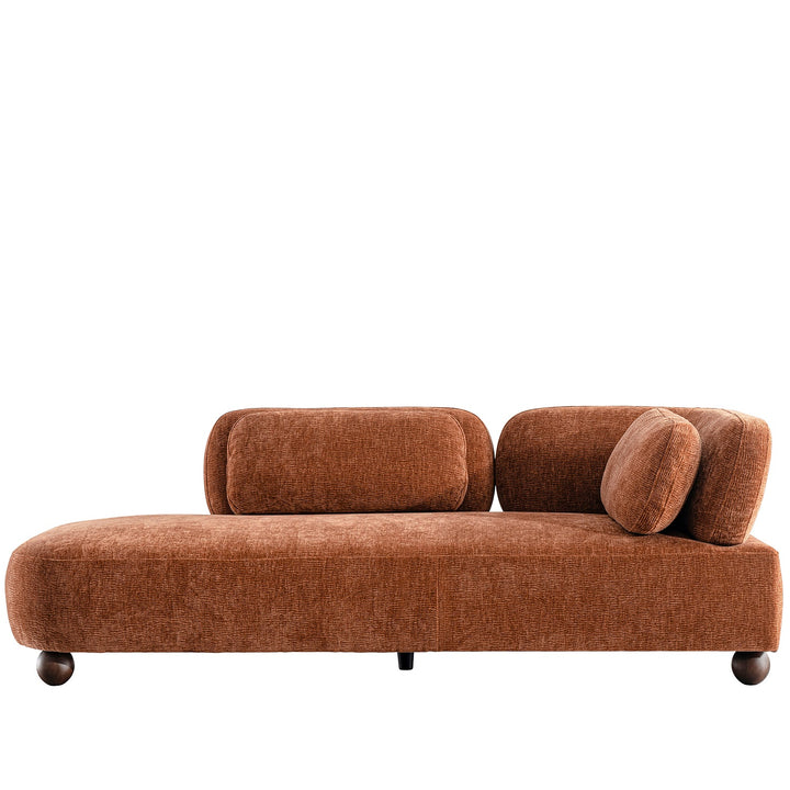 Cream Velvet Fabric Modular Chaise 2 Seater Sofa BUBBA