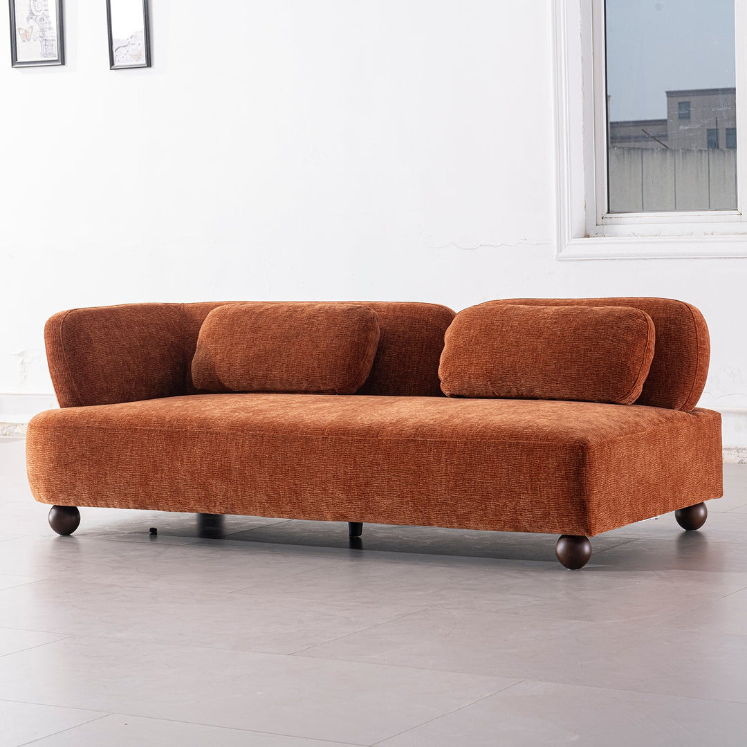 Cream Velvet Fabric Modular Corner 3 Seater Sofa BUBBA