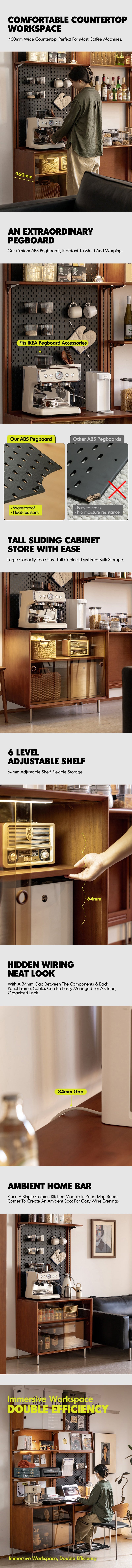 Bauhaus Boxwood Modular Hanging Wall Shelf System MUSE ENTRYWAY More Details and Instruction_15