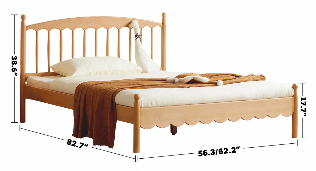 Scandinavian Wood Kids Bed WINSOR Size Chart