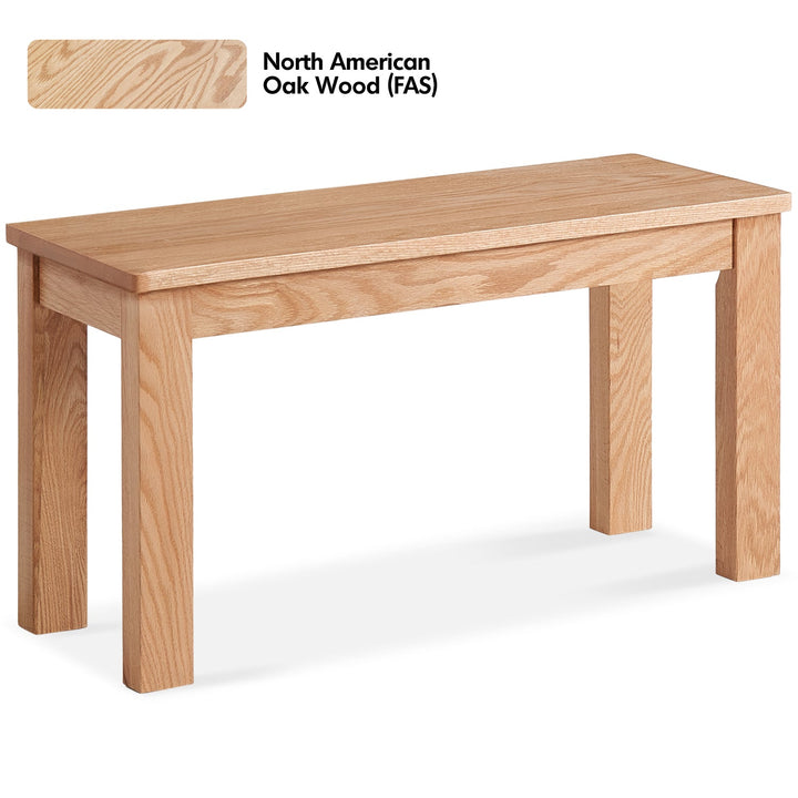 Scandinavian oak wood dining bench jamo environmental situation.