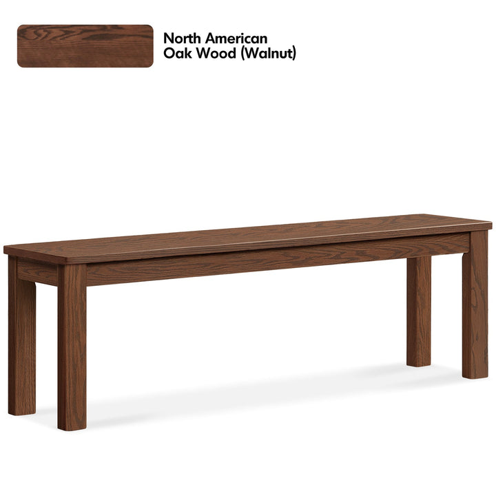 Scandinavian oak wood dining bench jamo detail 6.