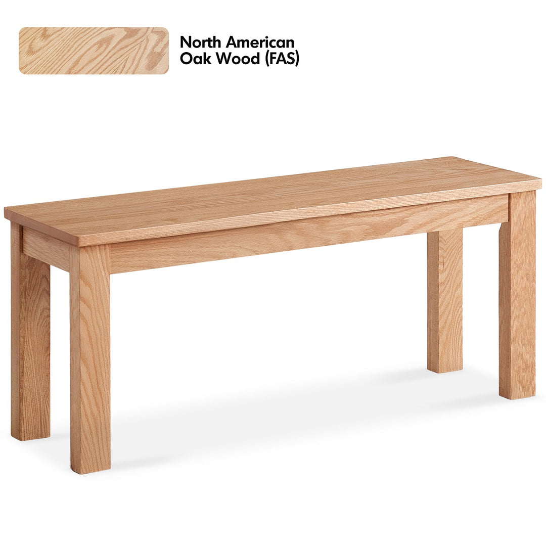 Scandinavian oak wood dining bench jamo conceptual design.