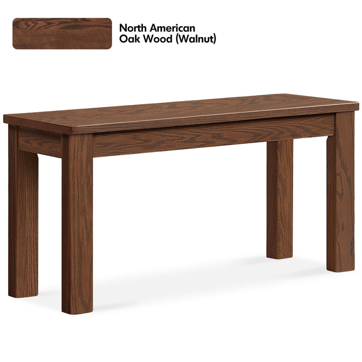 Scandinavian oak wood dining bench jamo detail 3.