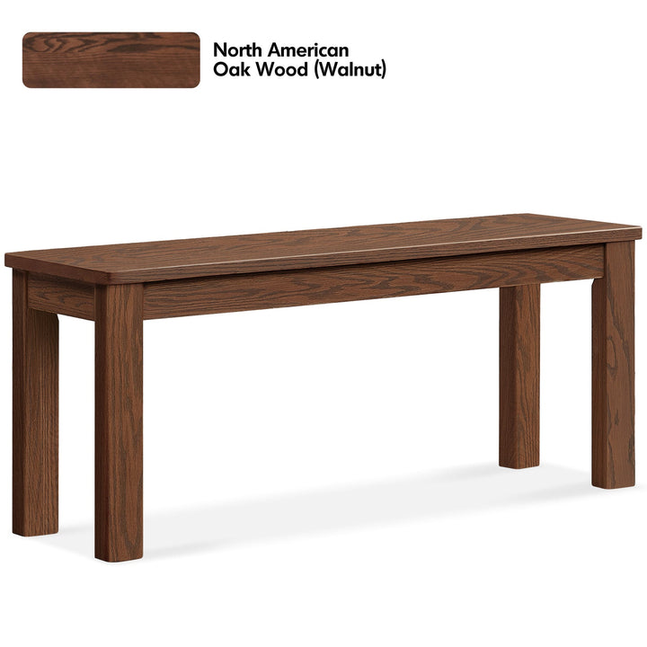 Scandinavian oak wood dining bench jamo detail 4.