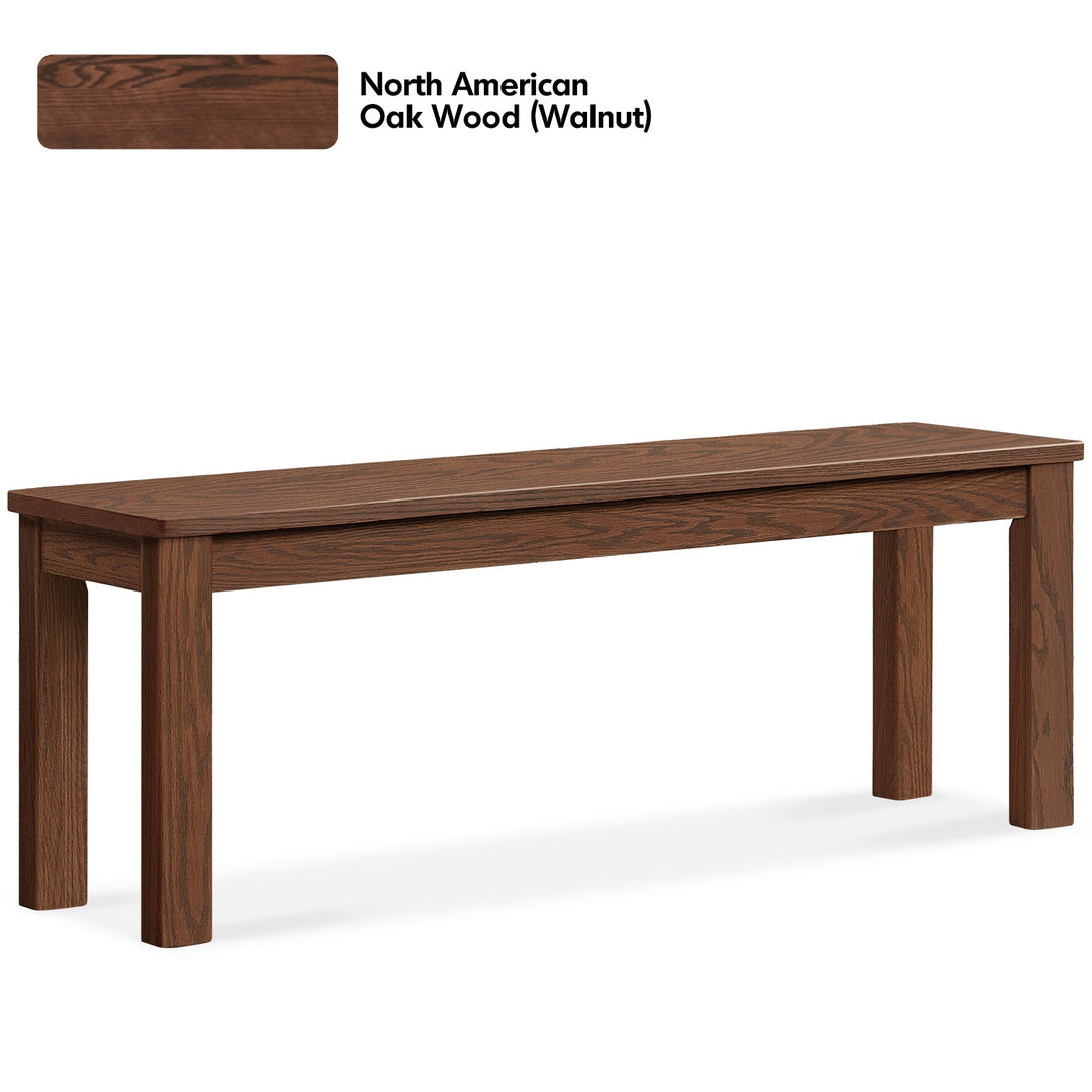 Scandinavian oak wood dining bench jamo detail 5.