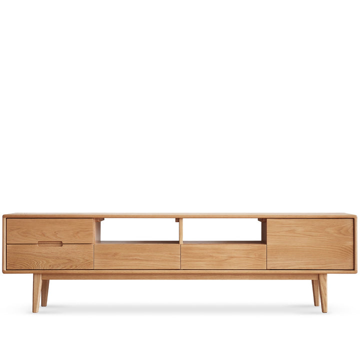 Scandinavian oak wood tv console berry environmental situation.
