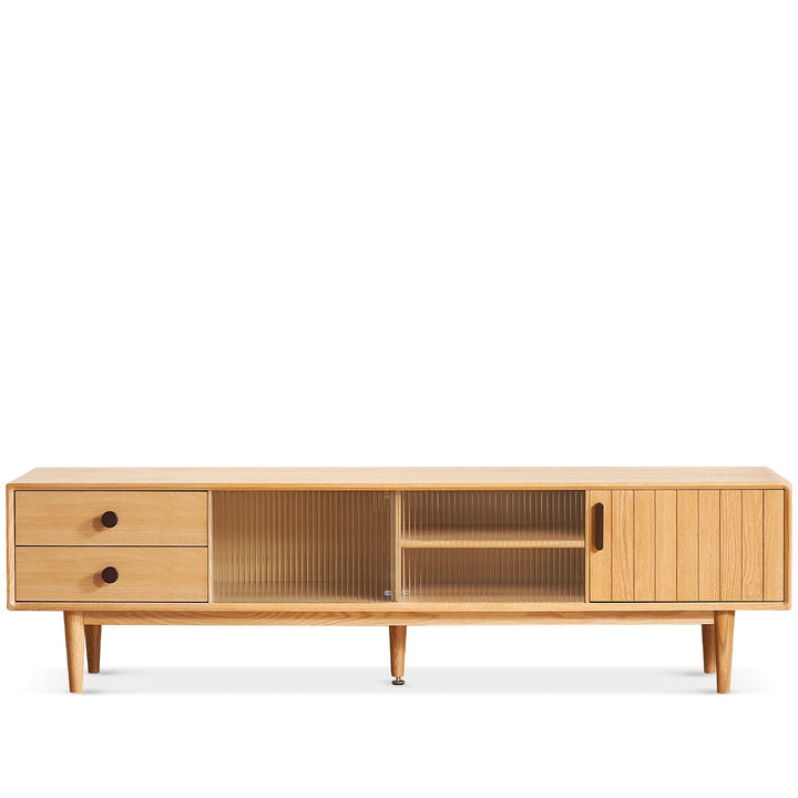 Scandinavian oak wood tv console danya conceptual design.
