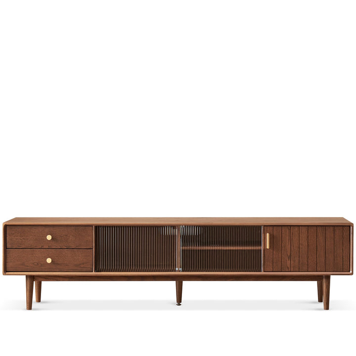 Scandinavian oak wood tv console danya walnut environmental situation.