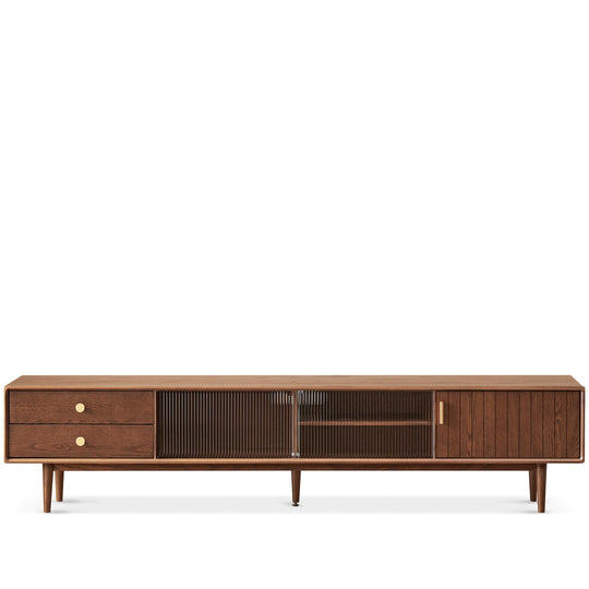Scandinavian Oak Wood TV Console DANYA WALNUT