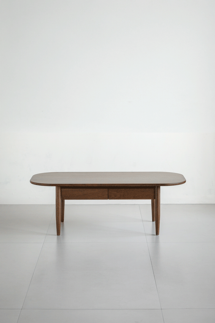 Vintage Walnut Wood Coffee Table VISTA