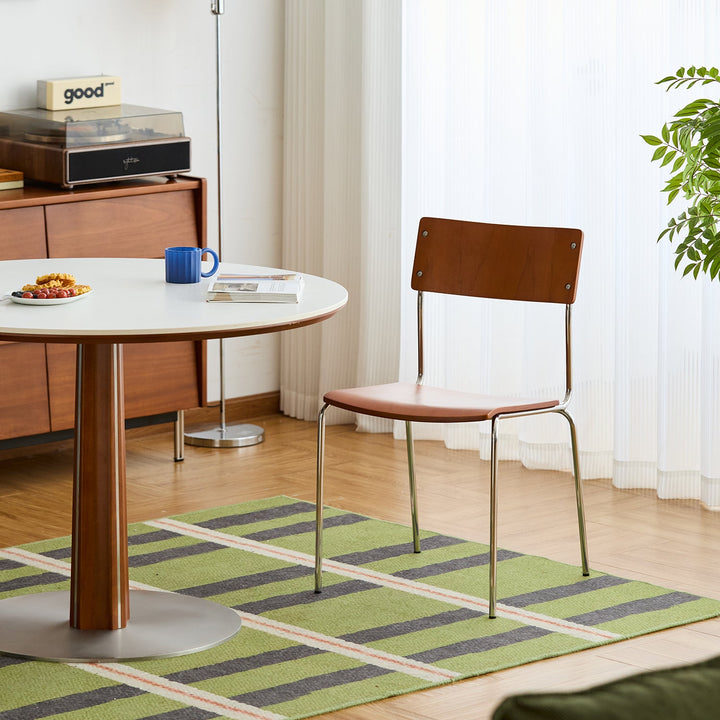 Bauhaus boxwood armless dining chair pinecone primary product view.