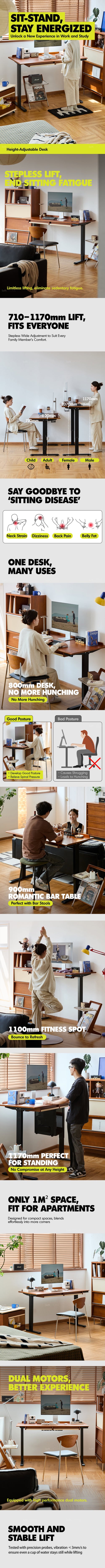Bauhaus Boxwood Electric Height Adjustable Study Table ELEVATE Good to Know Preview-1