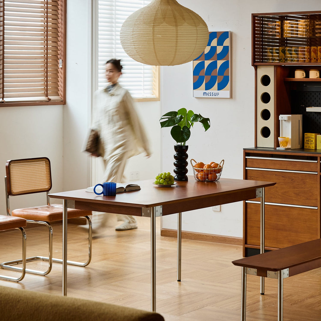 Bauhaus boxwood dining table season primary product view.