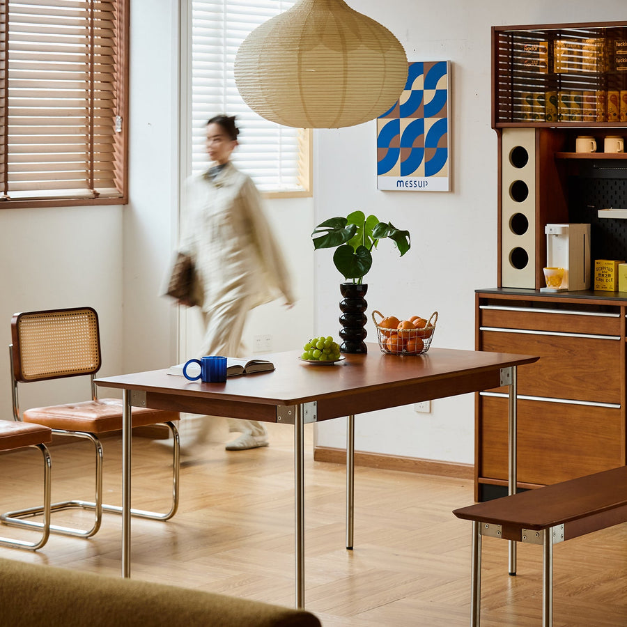 Bauhaus boxwood dining table season primary product view.