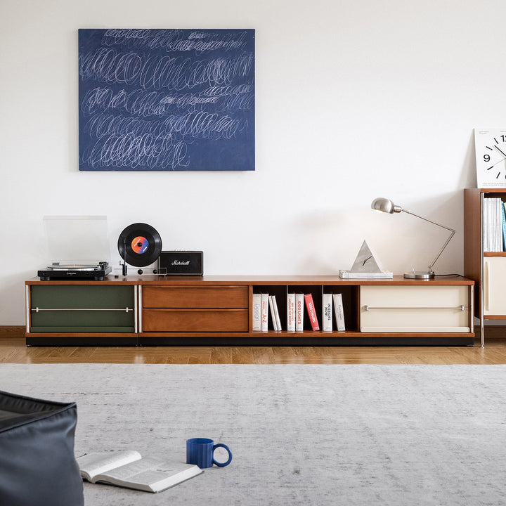 Vintage Boxwood Modular TV Console SILVER WING