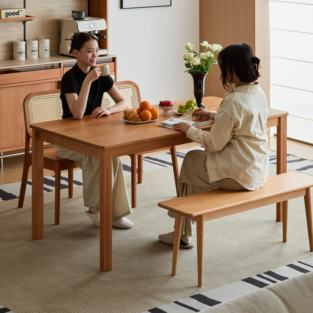 Scandinavian Cherry Wood Dining Table ECLIPSE