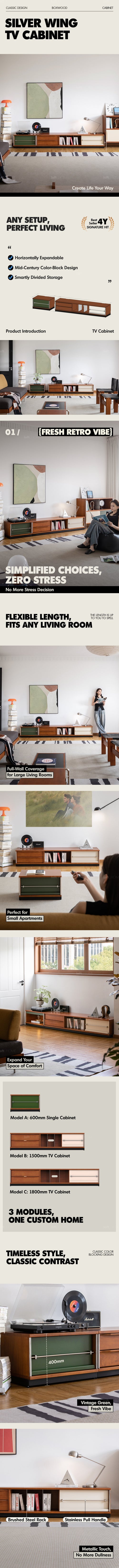 Bauhaus Boxwood Modular TV Console SILVER WING Good to Know Preview-1
