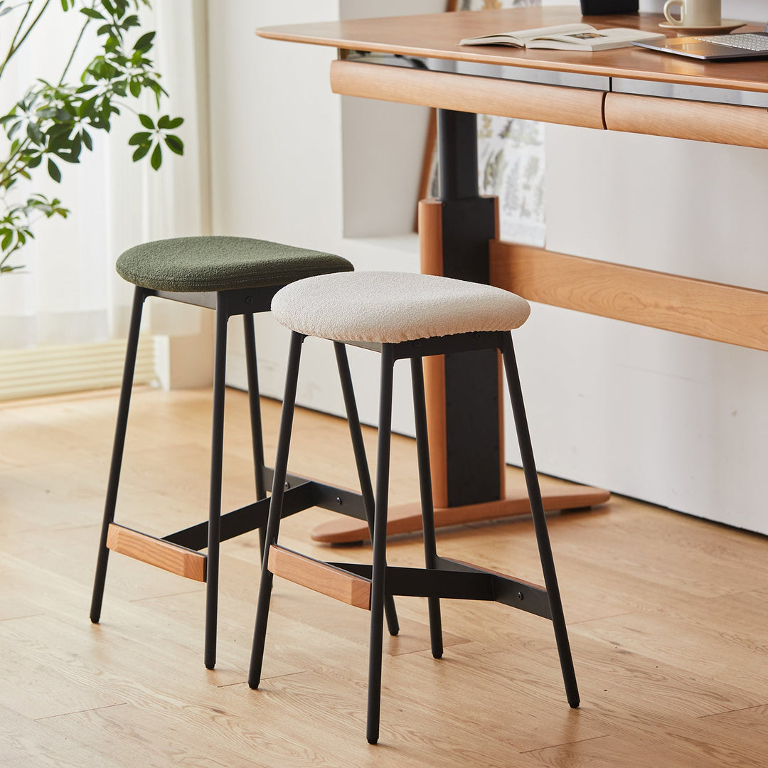 Modern Boucle Fabric Bar Chair BIRD