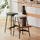 Modern boucle fabric bar chair bird primary product view.