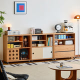 Scandinavian-cherry-wood-modular-cabinet-time primary product view.
